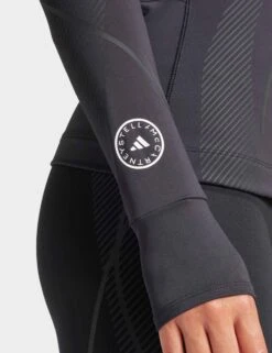 TruePace Long Sleeve Running Tee - Black -The Sports Edit Store adidas x stella mccartney truepace long sleeve running tee black it9049 4