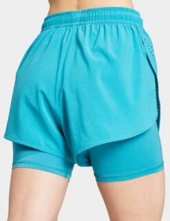 TruePurpose 2-in-1 Training Shorts - Blue Bay -The Sports Edit Store adidas x stella mccartney truepurpose 2 in 1 training shorts blue bay ib6826 6