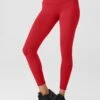 7/8 High Waisted Airbrush Legging - Classic Red 1 7/8 High Waisted Airbrush Legging - Classic Red -The Sports Edit Store alo yoga 7 8 hw airbrush legging classic red W5604R 1