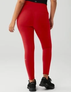 7/8 High Waisted Airbrush Legging - Classic Red -The Sports Edit Store alo yoga 7 8 hw airbrush legging classic red W5604R 3