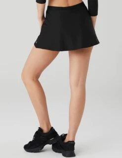 Airlift Timeless Mini Skort - Black 9 Airlift Timeless Mini Skort - Black -The Sports Edit Store alo yoga airlift timeless mini skirt black W6303R 7