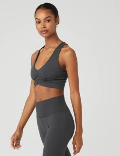 Wild Thing Bra - Anthracite 10 Wild Thing Bra - Anthracite -The Sports Edit Store alo yoga wild thing bra anthracite W9327R 8