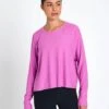 Beyond Yoga Featherweight Daydreamer Pullover - Sunset Violet Heather