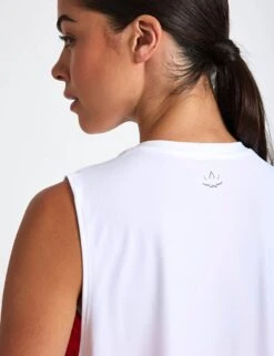 Beyond Yoga Featherweight Minimal Cropped Tank - Cloud White -The Sports Edit Store beyond yoga Featherweight Minimal Cropped Tank Cloud White LWSD4497 WHTLTS 0018