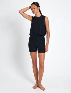 Beyond Yoga Featherweight Minimal Cropped Tank - Darkest Night -The Sports Edit Store beyond yoga Featherweight Minimal Cropped Tank Darkest Night LWSD4497 DRKNTS 0016