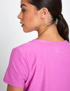 Beyond Yoga Featherweight On The Down Low Tee - Sunset Violet Heather -The Sports Edit Store beyond yoga Featherweight On The Down Low Tee Sunset Violet Heather LWSD7670 STVHS 0019
