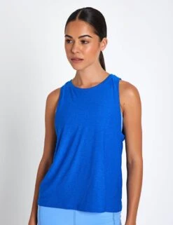 Beyond Yoga Featherweight Rebalance Tank - Court Blue Heather