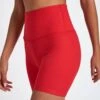 Beyond Yoga Spacedye Keep Pace 5" Biker Short - Candy Apple Red Heather -The Sports Edit Store beyond yoga Spacedye Keep Pace 5 Biker Short Candy Apple Red Heather SD5111 CNDARS 0002