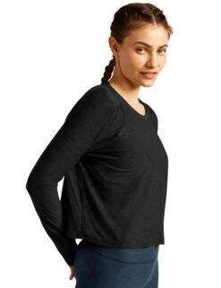 Beyond Yoga Featherweight Daydreamer Pullover - Darkest Night 7 Beyond Yoga Featherweight Daydreamer Pullover - Darkest Night -The Sports Edit Store beyond yoga featherweight daydreamer pullover darkest night LWSD7792 DKN 2