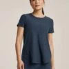 Beyond Yoga Featherweight On The Down Low Tee - Nocturnal Navy -The Sports Edit Store beyond yoga featherweight on the down low tee nocturnal navy LWSD7670 1