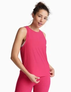 Beyond Yoga Featherweight Rebalance Tank - Vivid Pink Heather