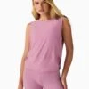 Beyond Yoga Featherweight Side Note Twist Tank - Pink Haze Heather -The Sports Edit Store beyond yoga featherweight side note twist tank pink haze lwsd4708 1