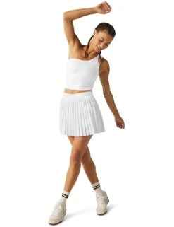 Beyond Yoga If You Pleats Mini Skirt - True White -The Sports Edit Store beyond yoga if you pleats mini skirt true white NN5152 TW 6