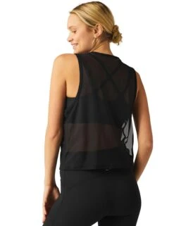 Beyond Yoga Show Off Mesh Tank - Darkest Night -The Sports Edit Store beyond yoga show off mesh tank darkest night SM4691 BLA 3