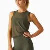 Beyond Yoga Show Off Mesh Tank - Modern Olive