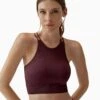 Born Naia Bra - Dark Cherry -The Sports Edit Store born naia bra dark cherry 1