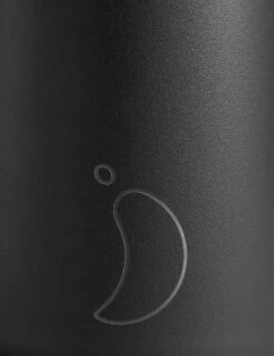 Chilly's Series 2 Insulated Water Bottle - 500ml Abyss Black -The Sports Edit Store chillys abyss black water bottle 500ml 3