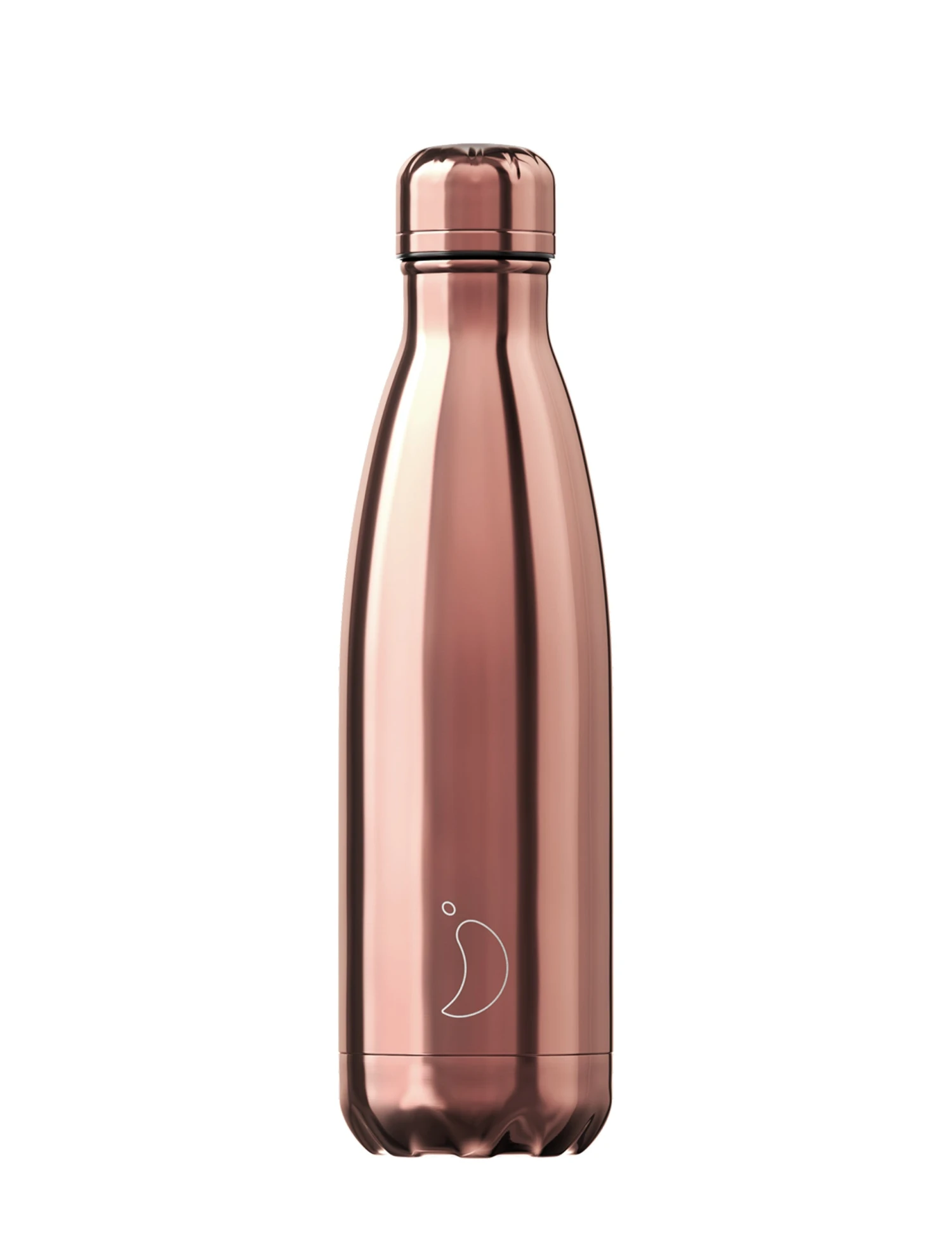 Chilly's Chrome Rose Gold Series Water Bottle - 500ml 3 Chilly's Chrome Rose Gold Series Water Bottle - 500ml
