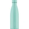 Chilly's Original Pastel Water Bottle - 500ml All Green 2 Chilly's Original Pastel Water Bottle - 500ml All Green -The Sports Edit Store chillys original water bottle 500ml pastel all green