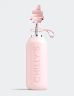 Chilly's Series 2 Flip Water Bottle 500ml - Blush 12 Chilly's Series 2 Flip Water Bottle 500ml - Blush -The Sports Edit Store chillys series 2 flip water bottle blush 500ml 3