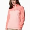 Columbia Benton Springs Half Snap Pullover - Pink Sand/Alpenglow 1 Columbia Benton Springs Half Snap Pullover - Pink Sand/Alpenglow -The Sports Edit Store columbia benton springs half snap pullover pink alpenglow 2085651 669 1