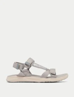 Columbia Globetrot Sandal - Performance Hiking Sandals in Flint Grey/Sea Salt