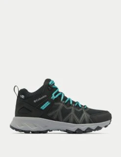 Columbia Peakfreak II Mid Outdry Hiking Shoe - Black/Teal