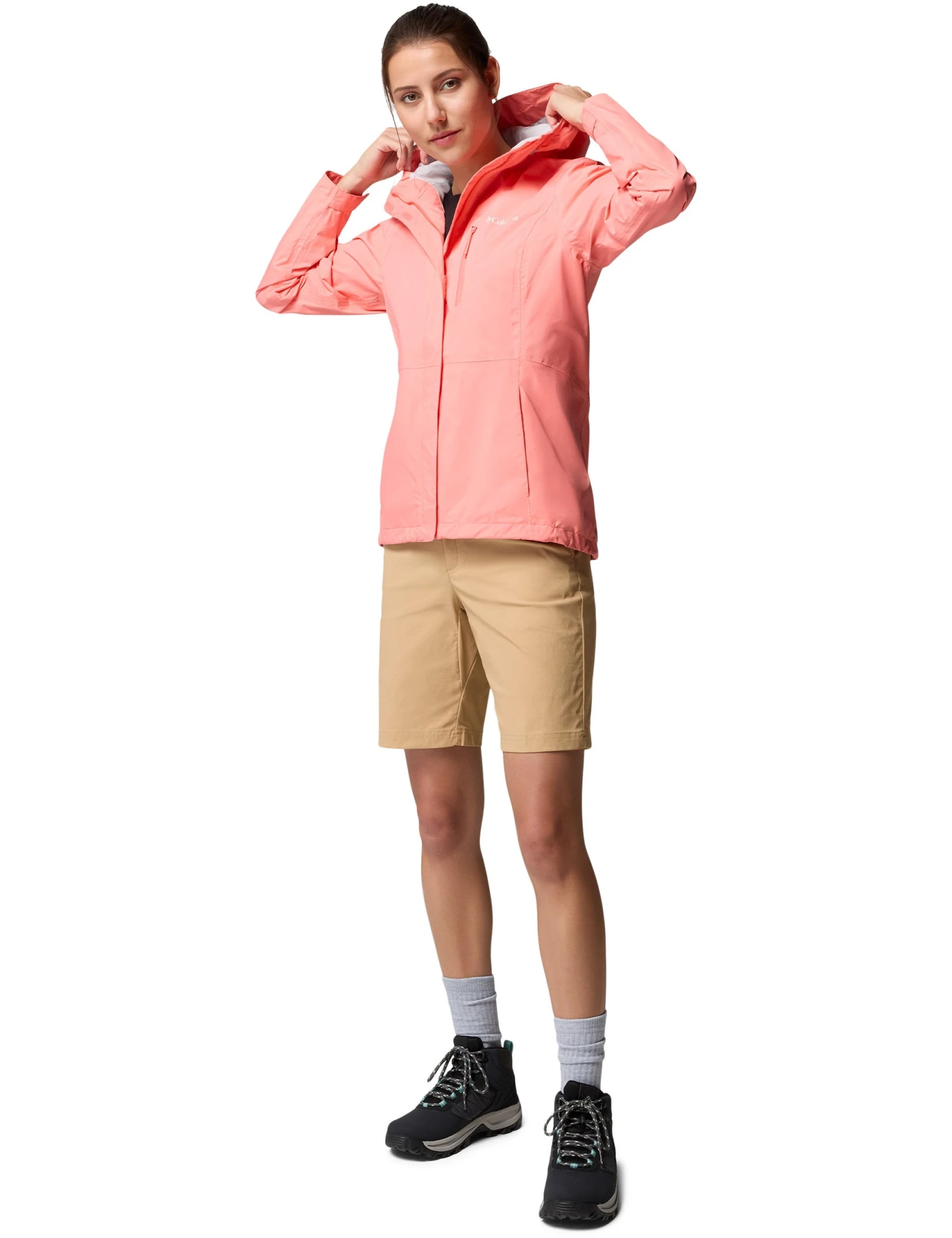 Columbia Pouring Adventure III Waterproof Hiking Jacket - Alpenglow 10 Columbia Pouring Adventure III Waterproof Hiking Jacket - Alpenglow - Image 8