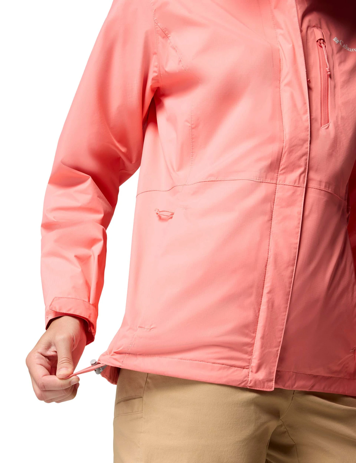 Columbia Pouring Adventure III Waterproof Hiking Jacket - Alpenglow 7 Columbia Pouring Adventure III Waterproof Hiking Jacket - Alpenglow - Image 5