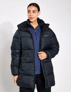 Columbia Puffect II Hooded Mid Puffer Jacket - Black