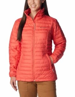 Columbia Silver Falls Packable Insulated Jacket - Juicy -The Sports Edit Store columbia silver falls packable insulated jacket juicy 2034864 608 1