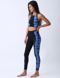 Sunset Legging - Onyx/Sapphire -The Sports Edit Store electric and rose sunset legging onyx sapphire 3