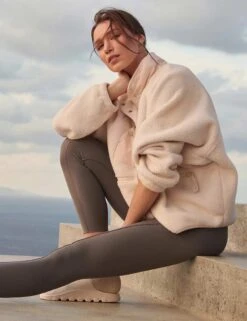 Hit The Slopes Fleece Jacket - Canvas -The Sports Edit Store fp movement hit the slopes fleece jacket canvas 1