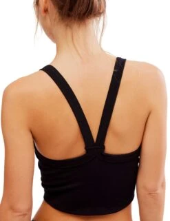 All Clear Cami Solid - Black -The Sports Edit Store free people movement all clear cami solid black ob1778542 0010 3