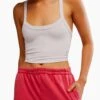 All Clear Cami Solid - Rose Quartz 2 All Clear Cami Solid - Rose Quartz -The Sports Edit Store free people movement all clear cami solid rose quartz ob1778542 6253 1