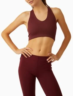 Free Throw Crop - Oxblood