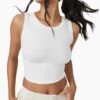 Free Throw Muscle Tank - White -The Sports Edit Store free people movement free throw muscle tank white OB1645044 1100 1