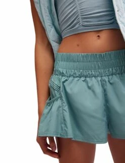 Get Your Flirt On Shorts - Eucalyptus -The Sports Edit Store free people movement get your flirt on shorts eucalyptus OB1211408 4103 4
