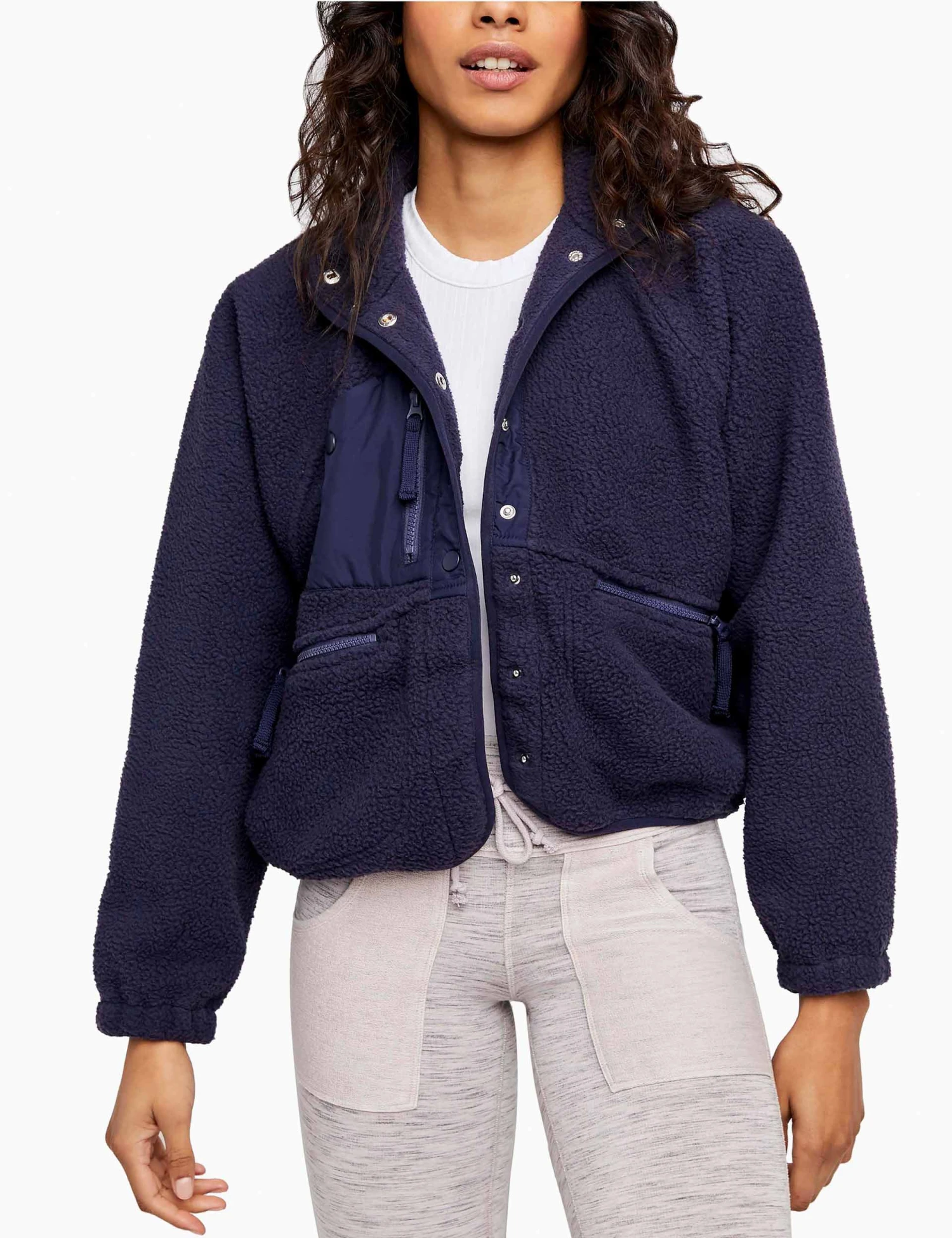 Hit The Slopes Fleece Jacket - Deepest Navy 7 Hit The Slopes Fleece Jacket - Deepest Navy - Image 5