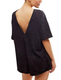 Hot Shot Tee Romper - Black -The Sports Edit Store free people movement hot shot tee romper black ob1960599 0010 3