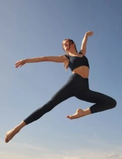 High Waisted Ankle Breathe Deeper Leggings - Midnight Navy -The Sports Edit Store free people movement hw ankle breathe deeper leggings midnight navy 2