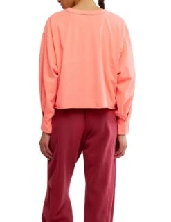 Inspire Layer - Neon Coral -The Sports Edit Store free people movement inspire layer iss coral ob2151678 6694 3