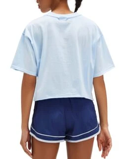 Inspire Tee - Baseline Blue -The Sports Edit Store free people movement inspire tee iss blue ob2151720 4410 3