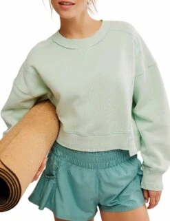 Intercept Pullover - Seastorm -The Sports Edit Store free people movement intercept pullover seastorm ob1592286 4021 5