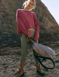 My Time Layer - Clove -The Sports Edit Store free people movement my time layer clove ob1890430 6645 4