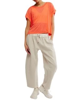 My Time Tee - Neon Coral -The Sports Edit Store free people movement my time tee coral ob1265309 8196 6