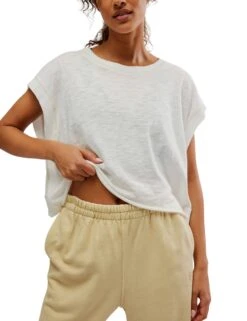 My Time Tee - White -The Sports Edit Store free people movement my time tee white OB1265309 1100 4