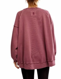 One To Beat Pullover - Clove -The Sports Edit Store free people movement one to beat pullover clove ob1968379 3304 4