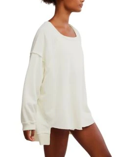 One To Beat Pullover - Ivory 10 One To Beat Pullover - Ivory -The Sports Edit Store free people movement one to beat pullover ivory ob1968379 1103 2