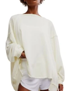 One To Beat Pullover - Ivory 11 One To Beat Pullover - Ivory -The Sports Edit Store free people movement one to beat pullover ivory ob1968379 1103 4